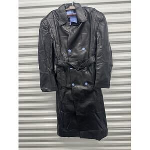 Mugler H&M Leather Trench Coat Medium NWT!! unisex